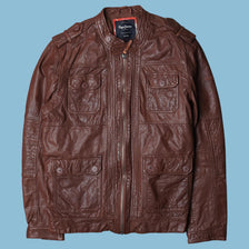 Vintage Pepe Jeans Lederjacke - L