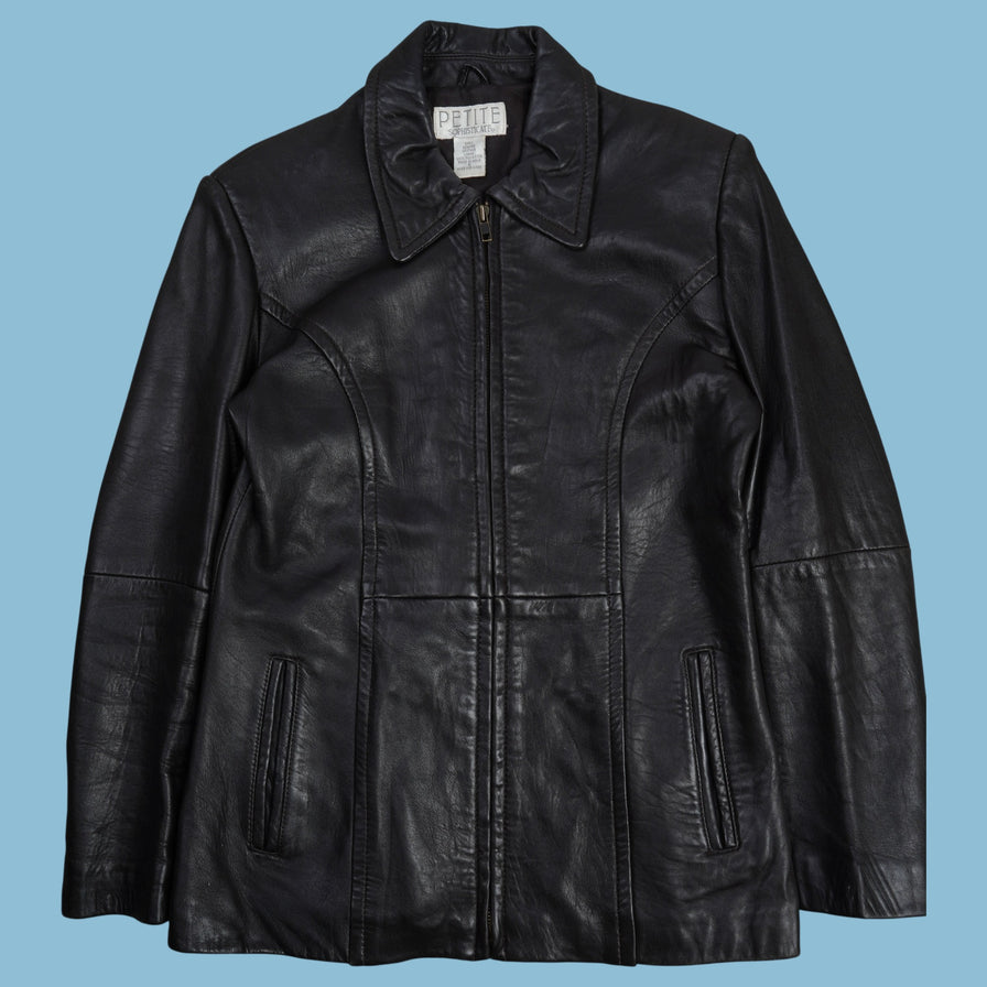 Vintage Petite Sophisticate Lederjacke - S - NFF Vintage