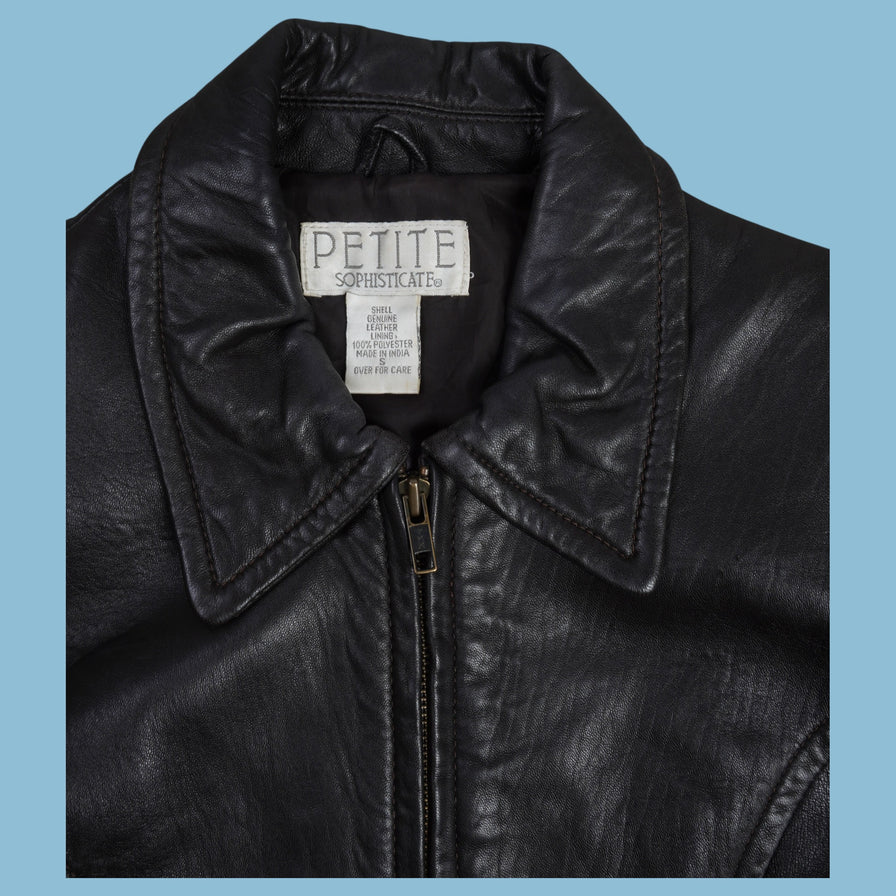 Vintage Petite Sophisticate Lederjacke - S - NFF Vintage