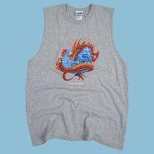Vintage Planet Hollywood Orlando Dragon Tanktop Shirt - XL - NFF Vintage