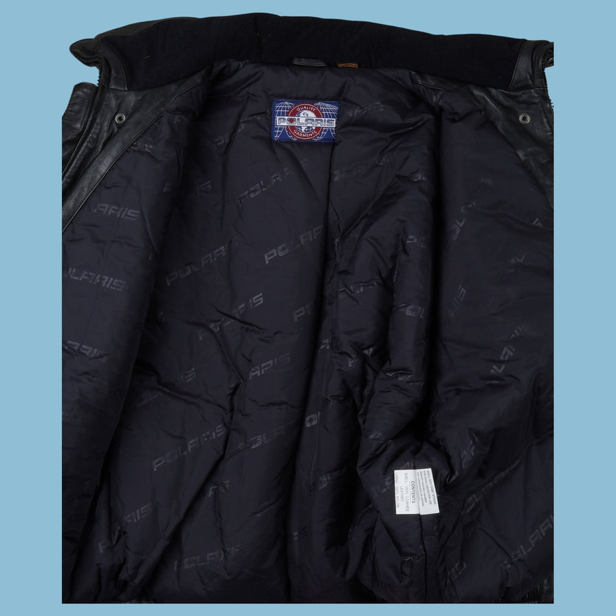 Vintage Polaris Leder Racing Jacke - 2XL
