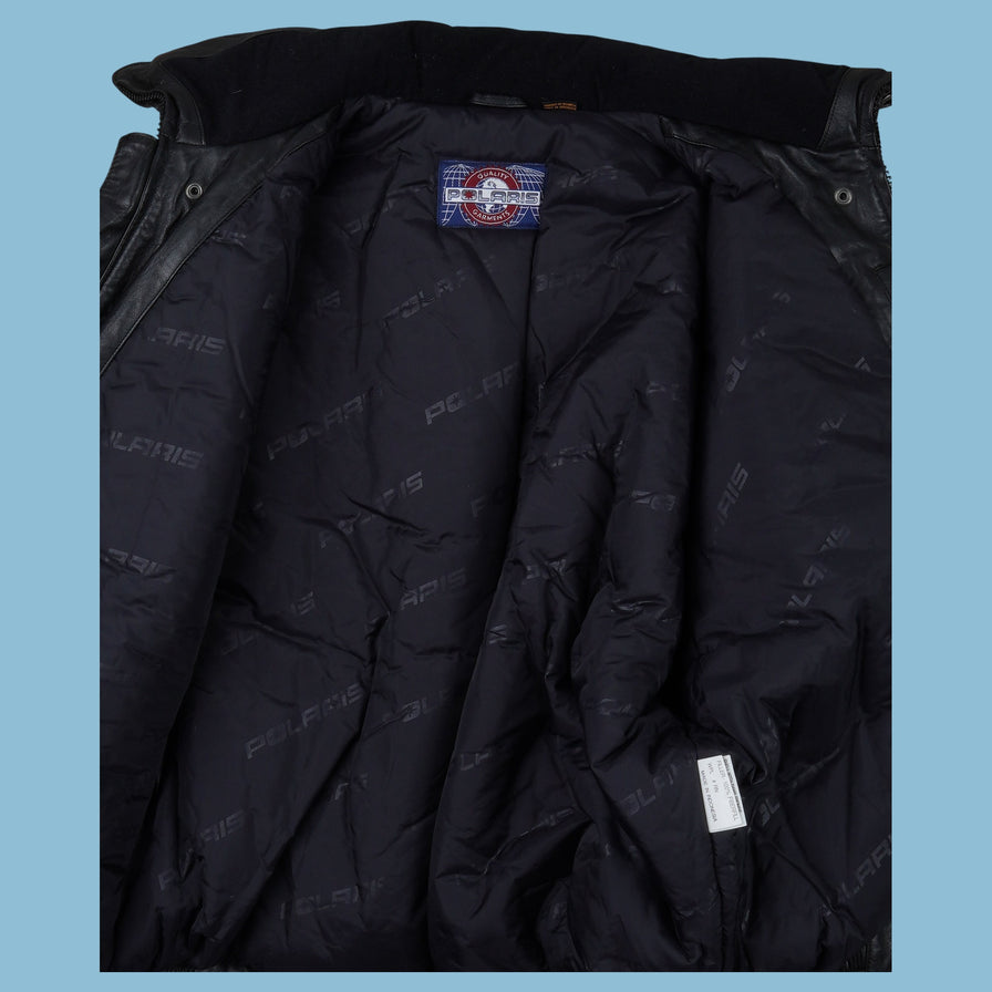 Vintage Polaris Leder Racing Jacke - 2XL
