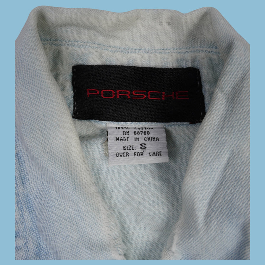 Vintage 90s Porsche Jeanshemd - S - NFF Vintage