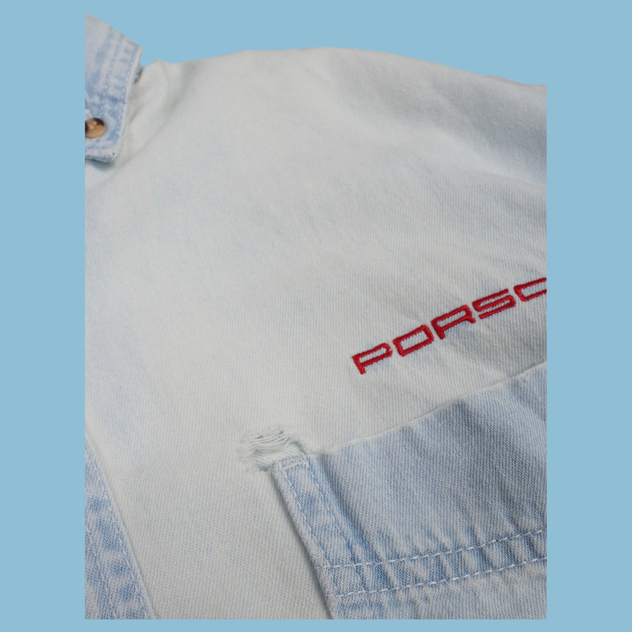 Vintage 90s Porsche Jeanshemd - S - NFF Vintage