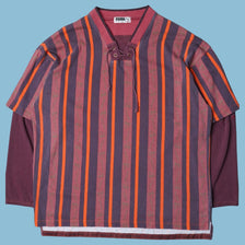 Vintage Puma 90s Striped Longsleeve - XL