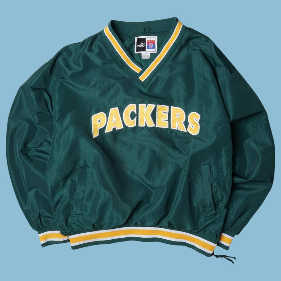 Vintage Puma NFL Packers Windbreaker - S