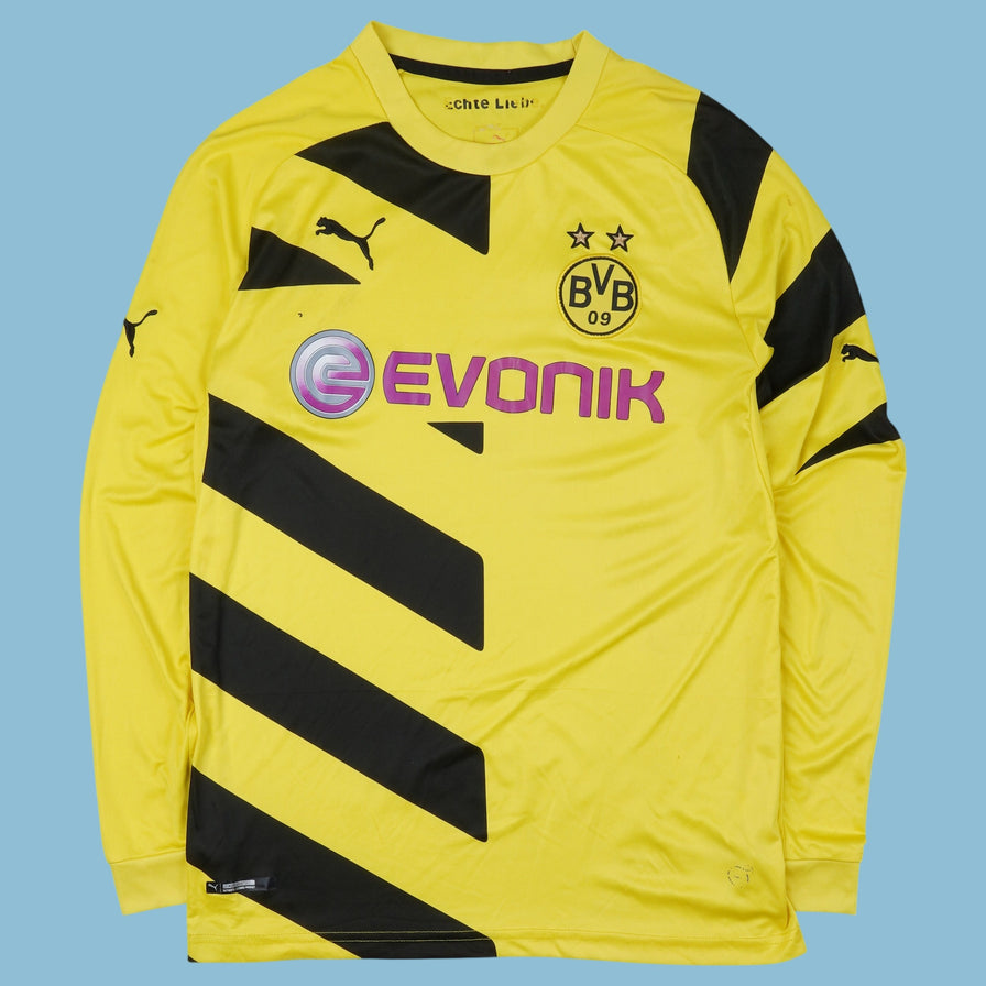 Vintage Puma Borussia Dortmund 2014/15 Trikot Langarmshirt - S