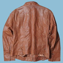Vintage Y2K Rainbow Leather Jacket - M
