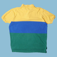 Vintage Ralph Lauren 90s Colorblock Polo T-Shirt - M