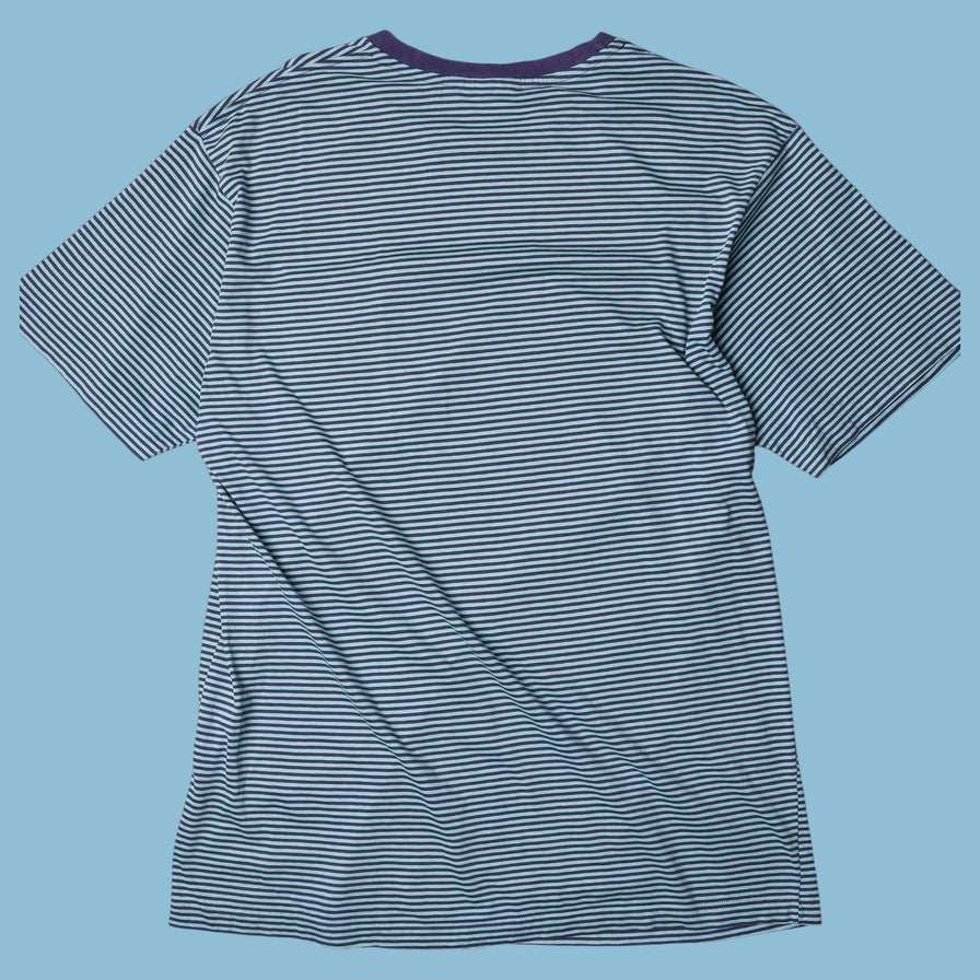 Vintage Ralph Lauren 90s Striped Pocket T-Shirt - XL
