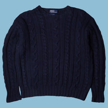 Vintage Ralph Lauren Cable Knit Pullover - L