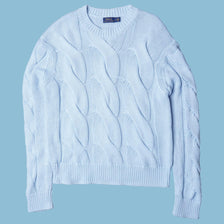 Vintage Ralph Lauren Cable Knit Pullover - M
