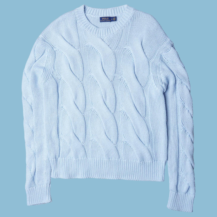 Vintage Ralph Lauren Cable Knit Pullover - M