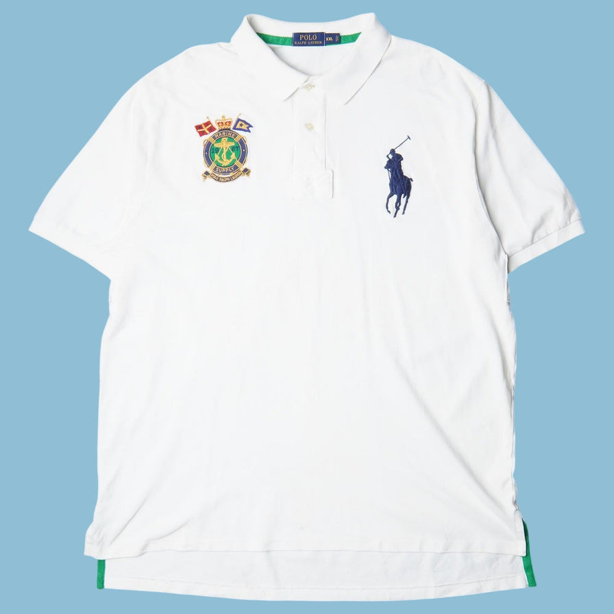 Vintage Ralph Lauren Marine Supply Big Pony Poloshirt - 2XL
