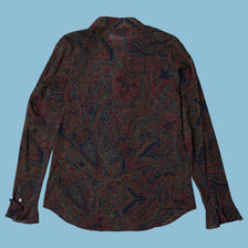 Vintage Ralph Lauren Paisley Rüschen Bluse - M