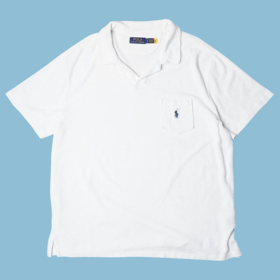 Vintage Ralph Lauren Samt Poloshirt - XL