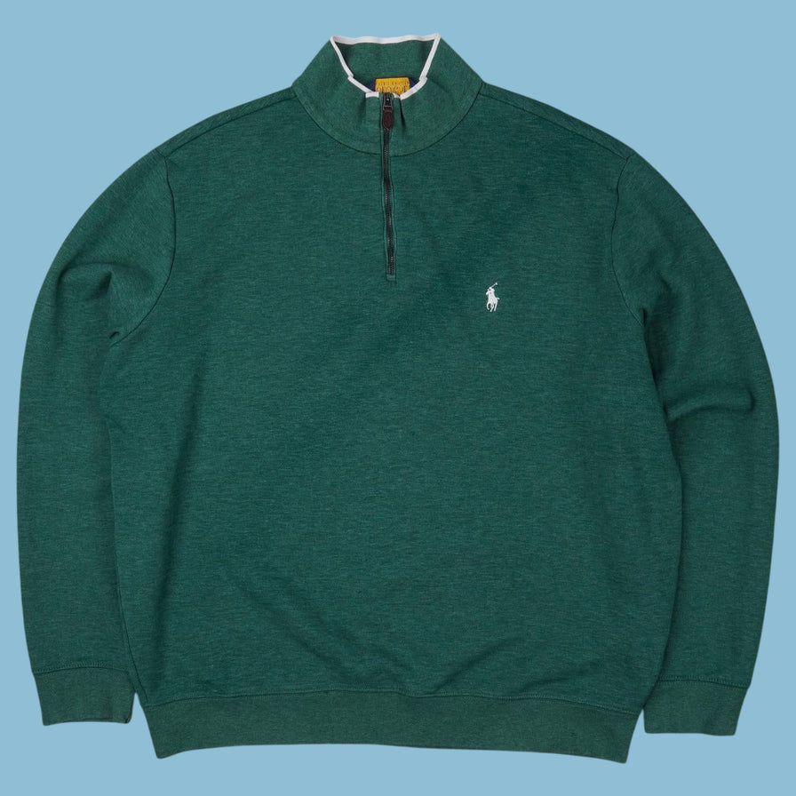 Pull Ralph Lauren à col zippé vintage - Taille L