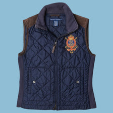 Vintage Ralph Lauren Gilet matelassé avec écusson - S
