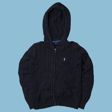 Vintage Ralph Lauren Sport Cable Knit Hoodie - S