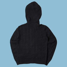 Vintage Ralph Lauren Sport Cable Knit Hoodie - S