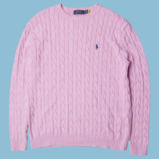 Vintage Ralph Lauren Zopfmuster Pullover - S