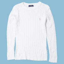 Vintage Ralph Lauren Zopfmuster Strickjacke - S
