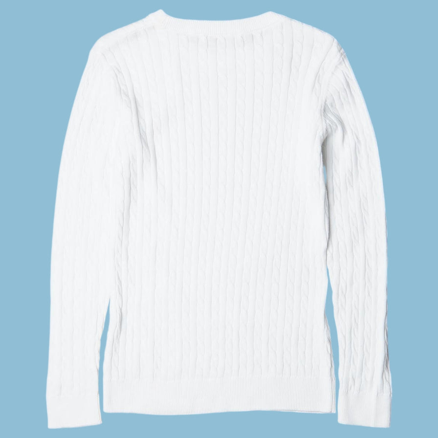 Vintage Ralph Lauren Zopfmuster Strickjacke - S