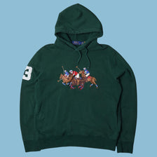 Vintage Ralph Lauren Triple Pony Hoodie - M
