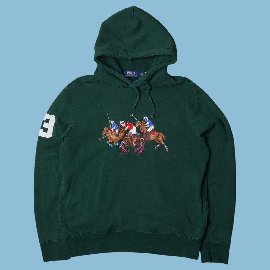 Vintage Ralph Lauren Triple Pony Hoodie - M