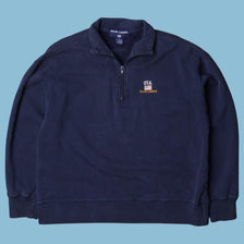 Pull Vintage Ralph Lauren USA col montant zippé - M