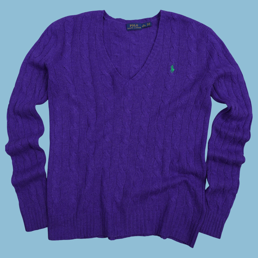 Vintage Ralph Lauren Zopfmuster Strickpullover - M - NFF Vintage