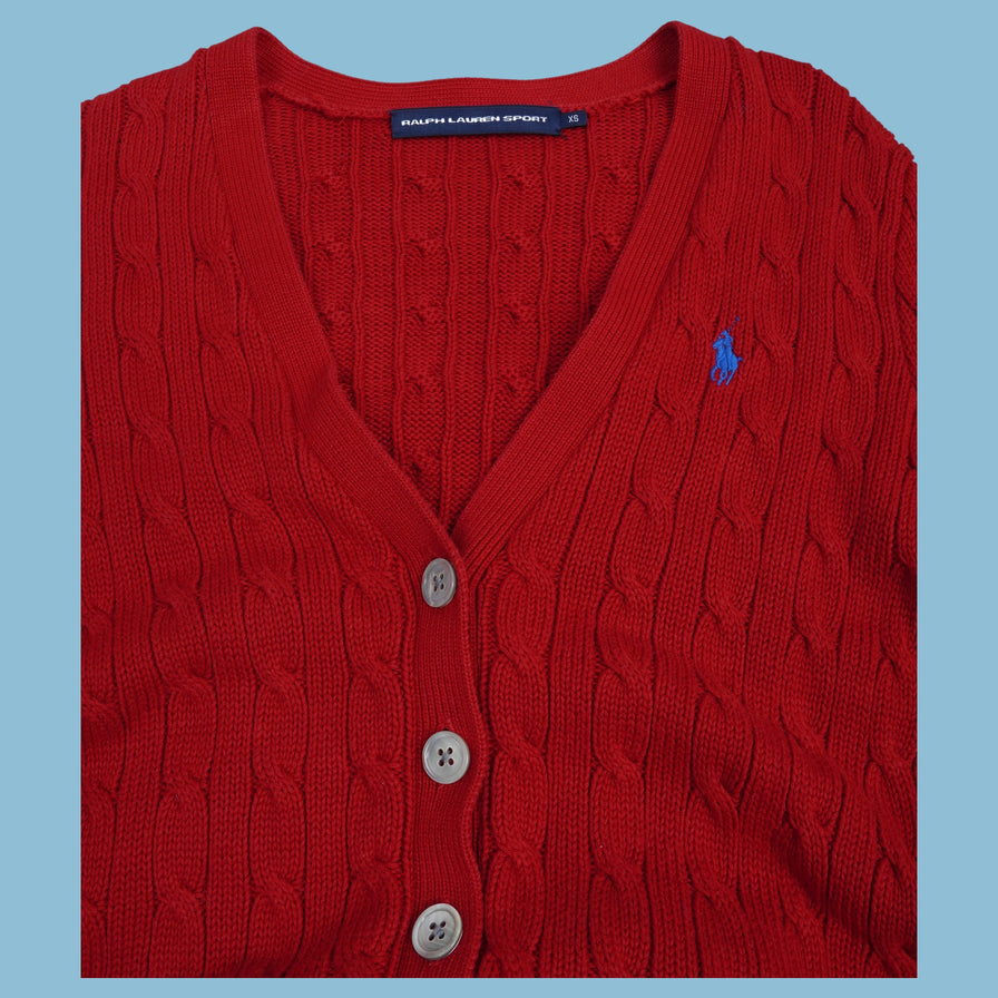 Vintage Ralph Lauren Zopfmuster Strickpullover - XS - NFF Vintage
