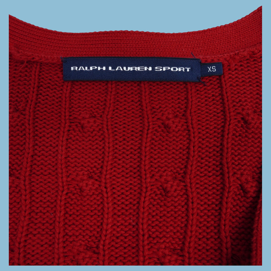 Vintage Ralph Lauren Zopfmuster Strickpullover - XS - NFF Vintage