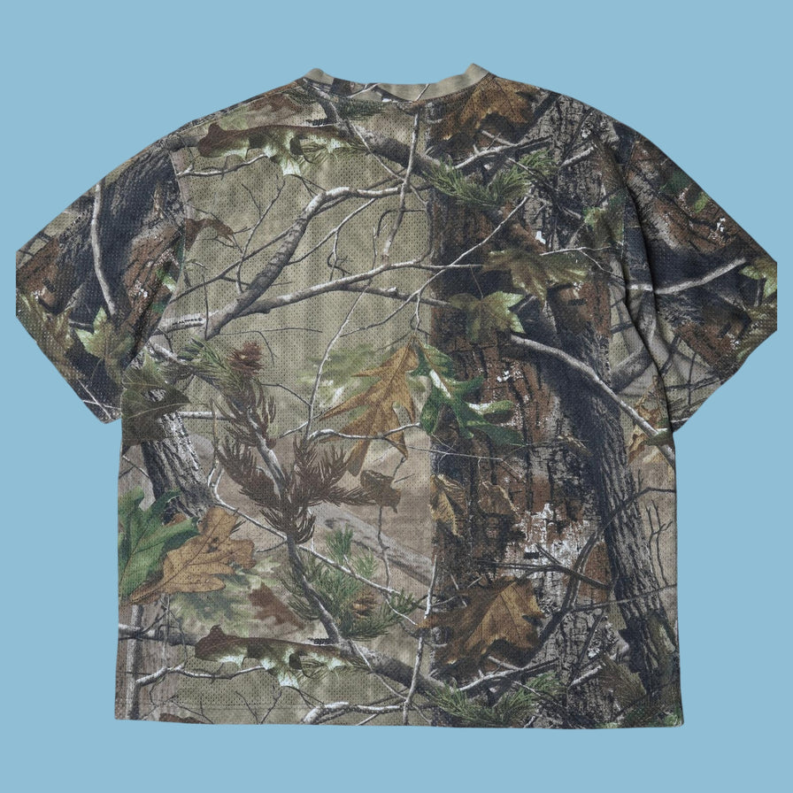 T-shirt camouflage Vintage Realtree Busch Beer - L