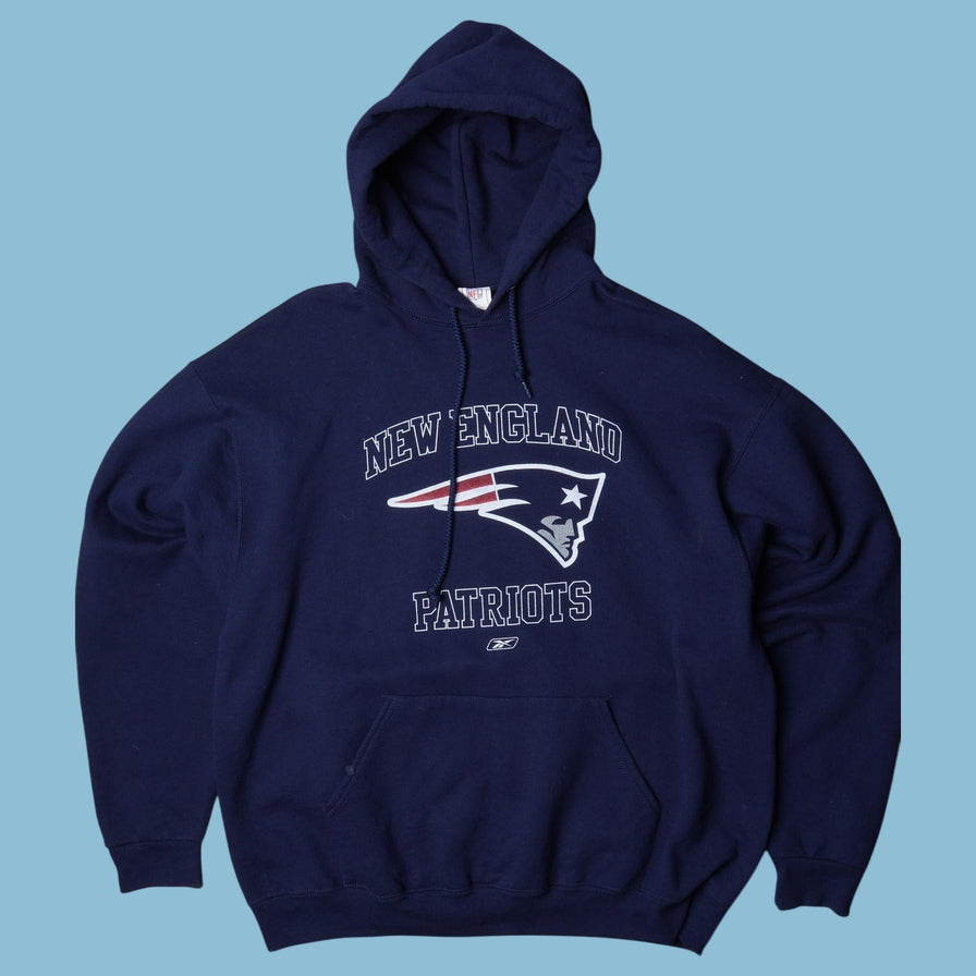 Vintage Reebok 2000s New England Patriots NFL Hoodie - XL