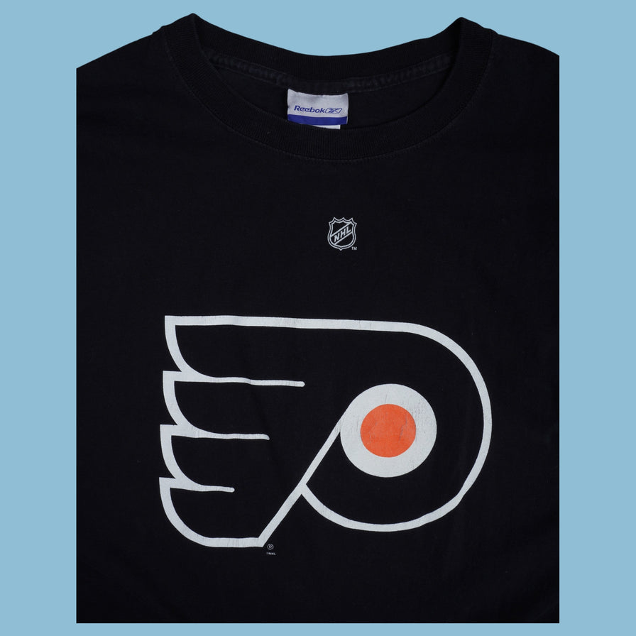 Vintage Reebok NHL Philadelphia Flyers Richards 18 T-Shirt - L - NFF Vintage