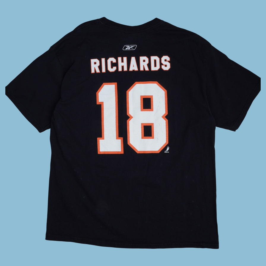 Vintage Reebok NHL Philadelphia Flyers Richards 18 T-Shirt - L - NFF Vintage