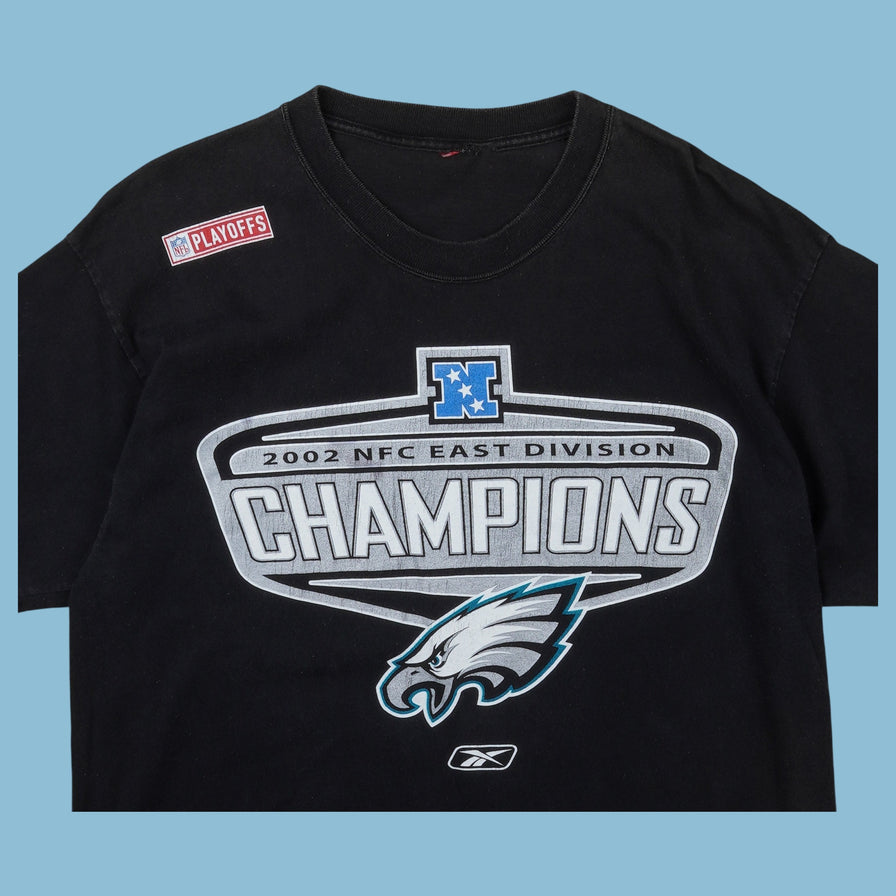 T-shirt Vintage Reebok Philadelphia Eagles Champions NFC Est 2002 - XL