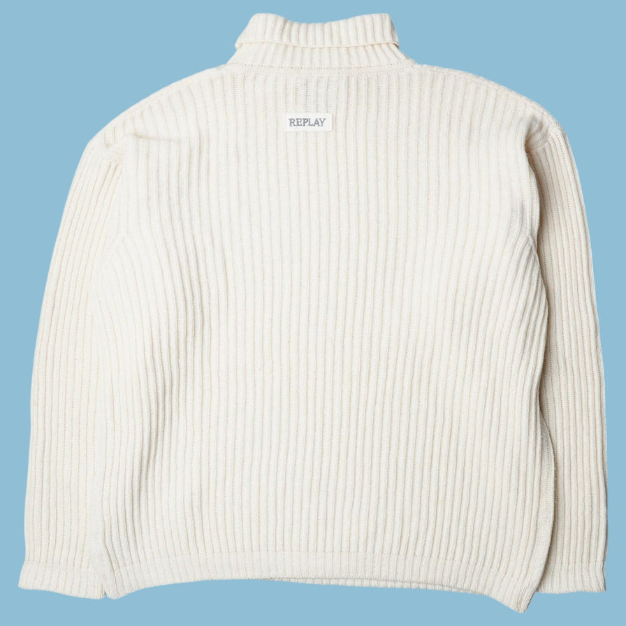 Vintage Replay Knitwear Rollkragen Pullover - L