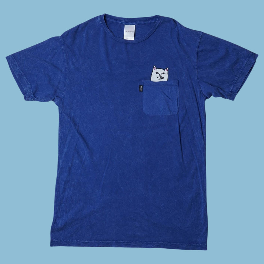 T-shirt vintage RIPNDIP Lord Nermal avec poche - M