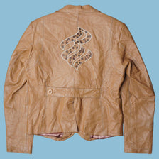 Vintage Roca Wear Y2K Leather Jacket - L