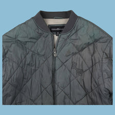 Vintage Y2K Roca Wear Puffer Bomber Jacket - 2XL