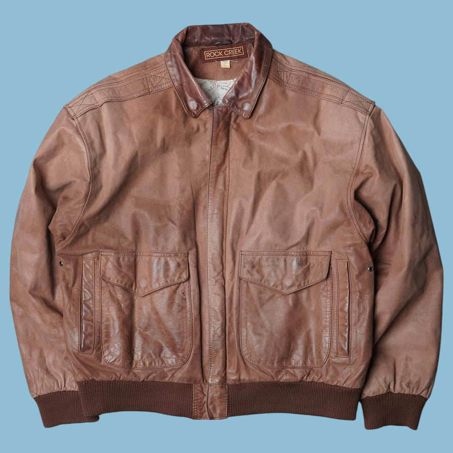 Vintage Rock Creek Lederjacke - M