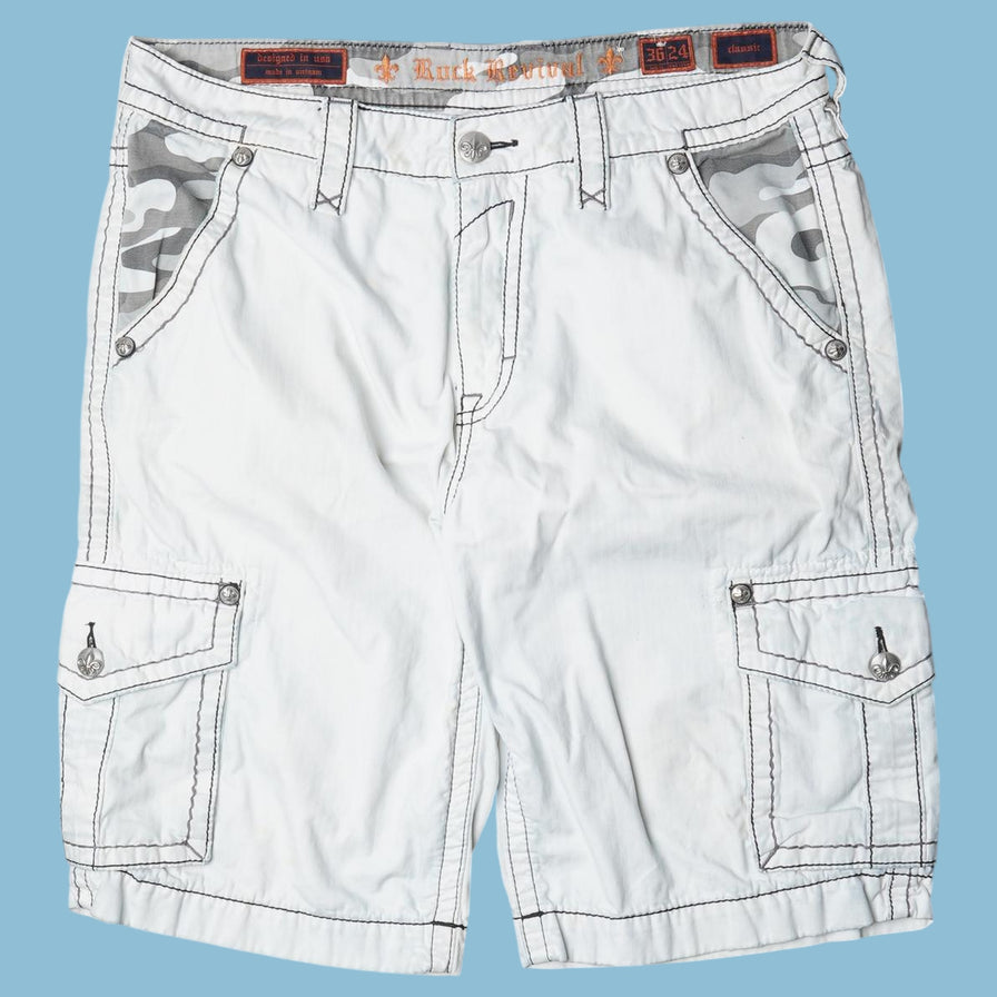 Shorts cargo Vintage Rock Revival années 2000 - XL