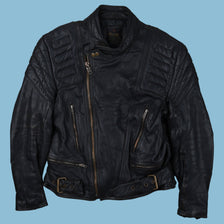 Vintage Rossano Biker Leather Jacket - S