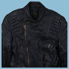 Vintage Rossano Biker Leather Jacket - S