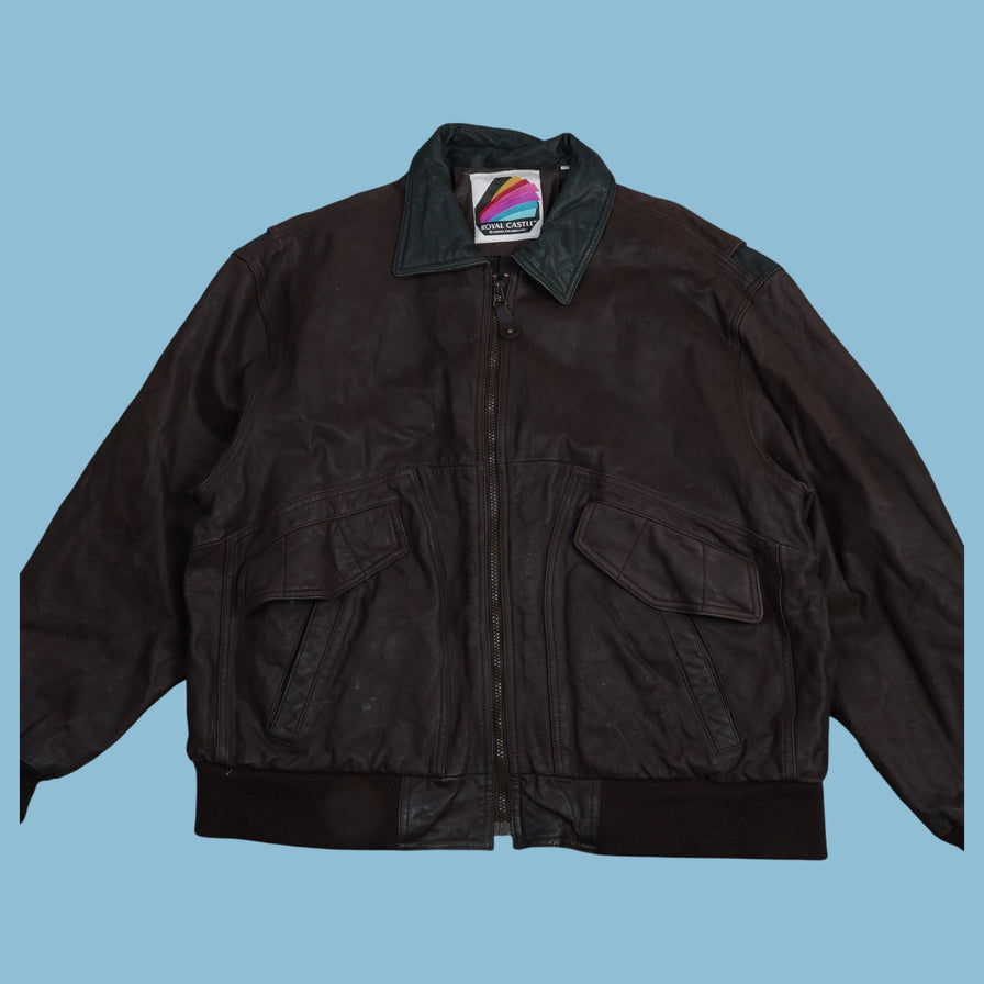 Vintage Royale Castle Lederjacke - XL - NFF Vintage
