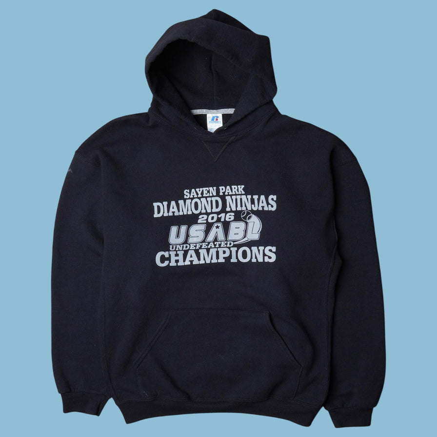 Vintage Russell Athletic 2010s Diamond Ninjas Champions Hoodie - XL