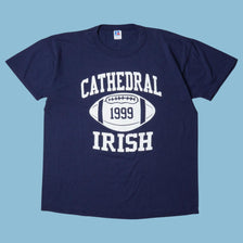 Vintage Russell Athletic 90s Cathedral Irish Football T-Shirt - L