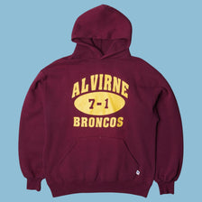 Vintage Russell Athletic Alvirne Broncos Hoodie - L